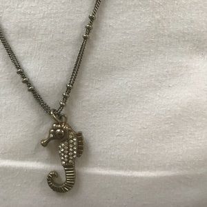 J crew seahorse necklace